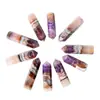 Amatista Ágata Natural Prisma Hexagonal Piedra Cruda Pulida Prisma Hexagonal de Punta Única Columna de Ágata Morado Adorno de Escritorio Venta Directa de Fábrica