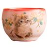 Taza de Té y Platillo para Gato Ruyao Rosa de Fábrica Taza Maestra Juego de Té Kung Fu de Cerámica para Mujer Taza de Té Personal Especial