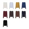 Blusa Base de Manga Larga para Mujer, Otoño e Invierno, de Seda y Lana, Cuello en V y Redondo, Protector Solar, Ligera, Adelgazante, Agradable para la Piel, Hombro Normal