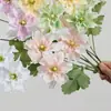 4 flores begônias artificiais para decoração de casamento, decoração de casa, adereços de fotografia e flores decorativas