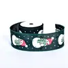 Cinta Navideña Transfronteriza Cinta para Envolver Regalos Cinta Decorativa al por Mayor Cinta de Grogrén con Borde de Alambre Navideño de 63 mm