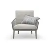 Sofá Pequeno Nórdico Casual Varanda Preguiçoso Deitado Rattan Cadeira Criativa Mesa e Cadeira Mesa de Café Simples Conjunto de Três Peças Pátio