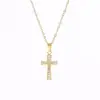 Collar de acero de titanio, personalización ligera, acero inoxidable, lujo ligero, circonita microincrustada, colgante chapado al vacío en oro de 18K, collar para la clavícula para mujer