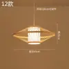 Lustre de Bambu Chinoiserie Lanterna Zen para Sala de Chá Restaurante Restaurante de Hot Pot Pousada Sudeste Asiático Lâmpadas Japonesas Criativas