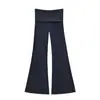 Pantalones acampanados para mujer para primavera y verano, de cintura alta, adelgazantes, ligeramente acampanados, nuevo estilo 2026, con efecto de caída, para personas petite, pantalones deportivos grises casuales