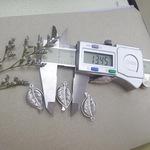 新发金属饰品配件批发  有吊圈不锈钢空心树叶金属吊坠 diy挂件