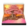 Regalos Culturales y Creativos de Venta Caliente Transfronterizos, Calendario Escultura de Papel Árbol de la Vida, Adornos Decorativos de Escritorio, Bloc de Notas Estéreo 3D