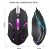 Ratón Qinlang smart x1 con cable para juegos de 4 botones, ratón luminoso de colores USB para oficina, portátil, ordenador de escritorio