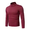Suéter de Cuello Alto para Hombre Diseño Camisa de Manga Larga Top