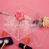 Caja de flores de fábrica, acrílico transparente, 16 piezas, caja de flores eternas, caja de embalaje de vidrio orgánico, caja de almacenamiento de rosas