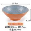 Melamina Patrón de Corteza Japonesa Sombrero de Bambú Tazón para Ramen Plástico Comercial Anticaída Porcelana de Imitación Tazón para Fideos de Res Fideos de Arroz Tazón Grande