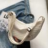 Bolsa Pequeña de Lona Linda Versátil de Nicho para Mujer Modelo Nuevo 2026 Estilo Coreano Bolso Cruzado de Hombro de Moda Bolso Dumpling