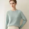 Suéter de punto de ochos % cachemira pura, nuevo jersey de invierno, camisa base de punto holgada de manga larga, suéter para mujer