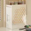 Nuevo especiero de cocina estrecho de encimera extraíble multicapa a prueba de polvo para almacenamiento de aceite, sal, salsa y vinagre
