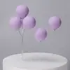 Globo de colores para decoración de pasteles, tarjetas, luz enchufable, arcilla, confesión, fiesta de cumpleaños, postre, disfraz