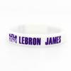 Munhequeiras de Basquete Edição Assinatura Kobe Irving Durant Silicone Luminoso Gravado e Colorido Espessado Atacado Em Estoque Jogadores Estrelas