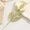 Pó Dourado de Natal 6 Peças de Folhas Fornecimento Transfronteiriço Folhas de Pó Dourado Guirlanda para Árvore de Natal Decoração Acessórios Artificiais Adereços Decorativos