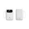 6688 Supermercado Especializado em Fornecer Mini Power Banks Portáteis Compactos com Capacidade de Carregamento de 20000 mAh de Quatro Fios Embutido, Adequados como Presentes