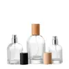 Botella de Perfume, Botella Dispensadora de Perfume de Vidrio, Botella Dispensadora de Niebla Fina Cosmética, Botella con Atomizador Transparente, Botella de Perfume de Vidrio con Hombros Redondeados