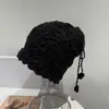 Cachecol de Crochê Feito à Mão Chapéu de Tricô de Uso Duplo para Mulheres, Chapéu de Lã Quente para Outono e Inverno, Cachecol Estiloso, Chapéu Versátil para Cobrir a Cabeça