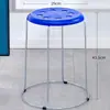 Bancos Redondos para el Hogar, Bancos Redondos de Acero Inoxidable Comerciales para Comedor, Bancos Redondos Altos Apilables, Bancos Cuadrados, Bancos de Hierro Reforzado, Juego de Bancos, Bancos Altos