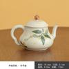 Tetera de cerámica pintada a mano con mesa de hielo, tetera individual con filtro, juego de té de kung fu, nueva tetera china de osmanthus de color bajo esmaltado