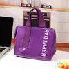 Trabajador de Oficina Estudiante Almuerzo Bolsa Térmica para Lonchera Bolsa Aislante Dopamina Engrosada Papel de Aluminio Gran Capacidad Bolsa de Almacenamiento Portátil