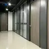 Pared divisoria de vidrio para oficina, divisoria de oficina, persiana de aire, partición alta, aleación de aluminio, vidrio templado, compartimento alto