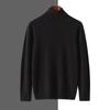 Suéter de Cashmere Gola Alta Branco Suéter de Cashmere Masculino Casual de Negócios Suéter de Lã Tricotado Suéter Básico de Inverno