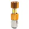 Farol de LED para Motocicleta H6 Luminoso de Três Lados COB Holofote BA20D Lâmpada Grande