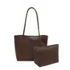 Bolsa Tote Tecida Retro Mãe-Filho para Mulheres, Grande Capacidade, Para o Trabalho, Bolsa de Ombro Único, Simples, Sensação de Luxo, Bolsa de Mão Versátil, Bolsa de Axila