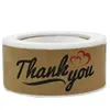 Pegatina Gracias Pegatina de papel Kraft rectangular pegatina de sellado Etiqueta de pegatina Gracias