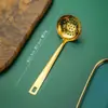 Nuevo Set de Utensilios de Cocina de Acero Inoxidable, Mini Utensilios de Cocina de 6 Piezas, Espátula China, Cucharón Pequeño para Sopa, Espátula para Pasteles, Olla Pequeña Dorada