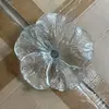 Lámpara Colgante de Hoja de Vidrio para Sala de Estar Accesorios de Lámpara de Cristal Piezas para Bricolaje Iluminación del Hogar Pantalla de Lámpara Vidrio Piezas Sueltas Accesorios Juego Completo