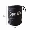 Contenedor de basura plegable multifuncional colgante para coche de venta al por mayor transfronteriza, cubo de almacenamiento para coche, bolsa de almacenamiento para respaldo de asiento, cubo de basura