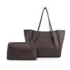 Bolso Tote de Gran Capacidad para Mujer con Neceser a Juego, Bolso de Hombro Impermeable de Piel Sintética para el Trabajo y Viajes