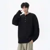 Camiseta Henley de Manga Larga Estilo Old Money para Hombre y Mujer, Nueva Tendencia Verano-Otoño 2026 Marca Suelta Casual Versátil Camiseta Básica