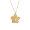 Moda para Viajes Transfronterizos Cadena para Clavícula de Acero Inoxidable con Textura de Flor Hueca Oro de 18K No se Desvanece Collar Versátil Venta al por Mayor