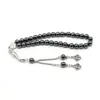 8mm 33 Piedra Negra para la Vesícula Beads de Oración Diaria Estilo Árabe Tasbih Beads de Oración