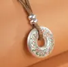 Pingente de Paz Linglang Corrente Longa para Suéter para Homens e Mulheres, Estilo Étnico, Prosperidade, Novo Estilo Chinês, Colar de Boa Sorte, Acessório de Pingente Feminino