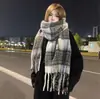 2026 Novo Cachecol de Mohair Outono e Inverno Estilo Coreano de Alta Qualidade Versátil Imitação de Cashmere Quente Atacado Dropshipping