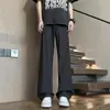Primavera de 2026 Novo Estilo Coreano Simples Calça Masculina Drapeada Modelagem Solta Tamanho Grande Reta Casual HK9711