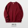Moletons atacado e sob medida direto da fonte: Moletom com capuz crew neck de cor sólida composto e peso pesado de 400G para homens com logotipo estampado