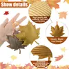 Decoraciones Colgantes de Tela No Tejida para Otoño Acción de Gracias, Decoraciones de Fiesta de Calabaza Hoja de Arce Linda de Fieltro 3D, Venta Directa del Fabricante