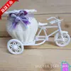 Suministro triciclo tarro cubo rueda coche jarrón soporte para flores