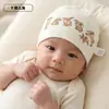 Gorro para bebé Heret, estampado de dibujos animados, protección para la cabeza, doble capa, gorro para todas las estaciones para recién nacidos