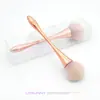 Brocha de maquillaje suelta de cintura pequeña y caliente, juego de brochas de maquillaje con mango de oro rosa, brocha de miel de cabeza grande, herramientas de belleza