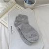 Calcetines cortos de algodón con bonitos cachorros para mujer, de primavera y verano, con lazo de Corea del Sur, absorbentes del sudor, finos y bajos, de algodón para mujer.