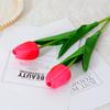 PU mini Tulipa flor artificial flor artificial decoração de casamento em casa mão transfronteiriça sentimento flor artificial flor de plástico atacado
