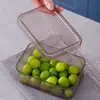 Caja de Conservación Rectangular Transparente Refrigerador Cocina Alimentos Portátil Caja de Almacenamiento para Refrigerador Caja de Plástico PP de Grado Alimenticio